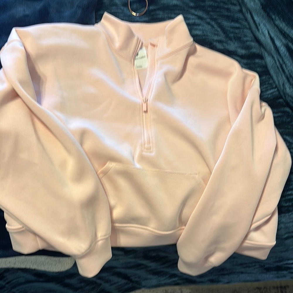 All in Motion Pink Quarter-Zip Sweatshirt